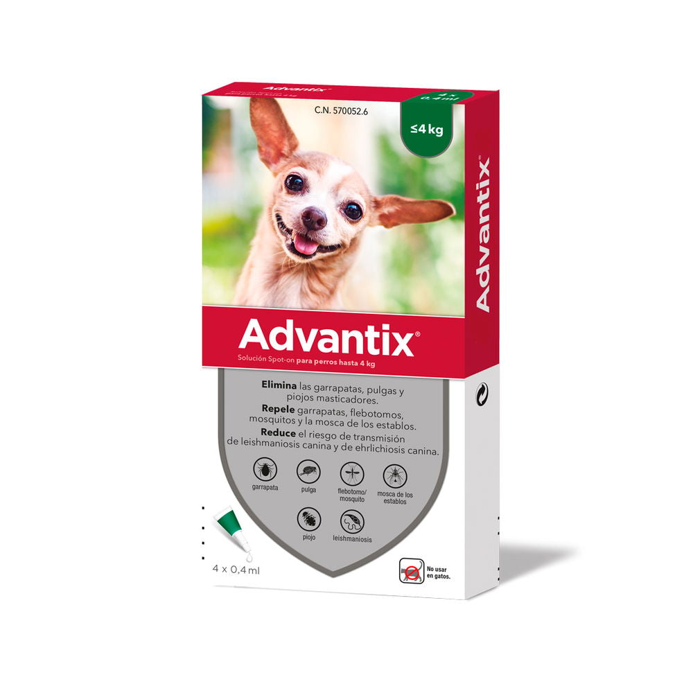 Advantix Solucion Spot-on Para Perros Hasta 4 kg