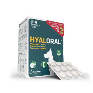 HYALORAL PARA PERRO DE RAZA GRANDE Y GIGANTE 120 COMPRIMIDOS