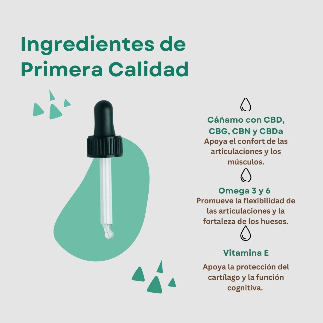 CANDID TAILS ACEITE CBD CON CÁÑAMO PARA PERRO MEDIANO 13-25kg 20ml