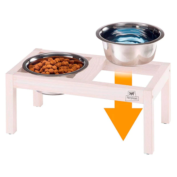 FERPLAST SOPORTE DE MADERA PARA COMEDEROS 3,6L 48X25,4X25CM