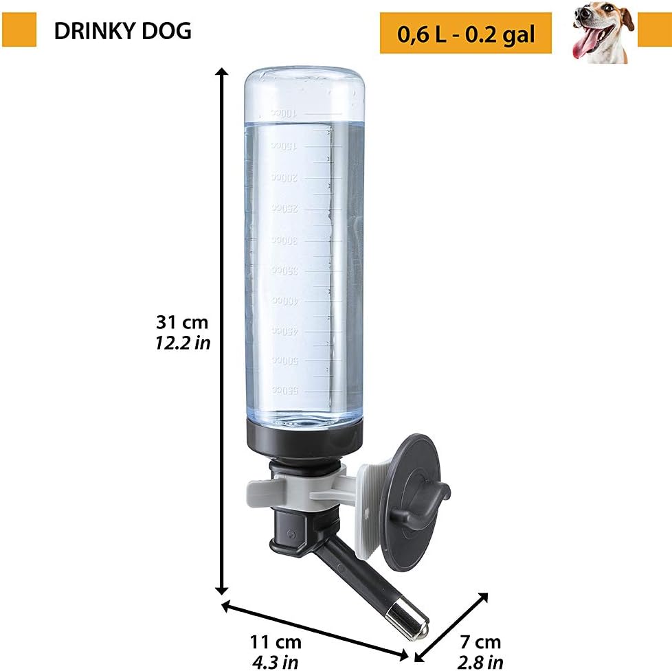 FERPLAST BEBEDERO DRINKY DOG PARA TRANSPORTINES 600ML