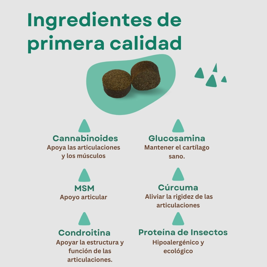 CANDID TAILS CALM SNACKS CON CBD Y CÁÑAMO PARA PERRO 100gr