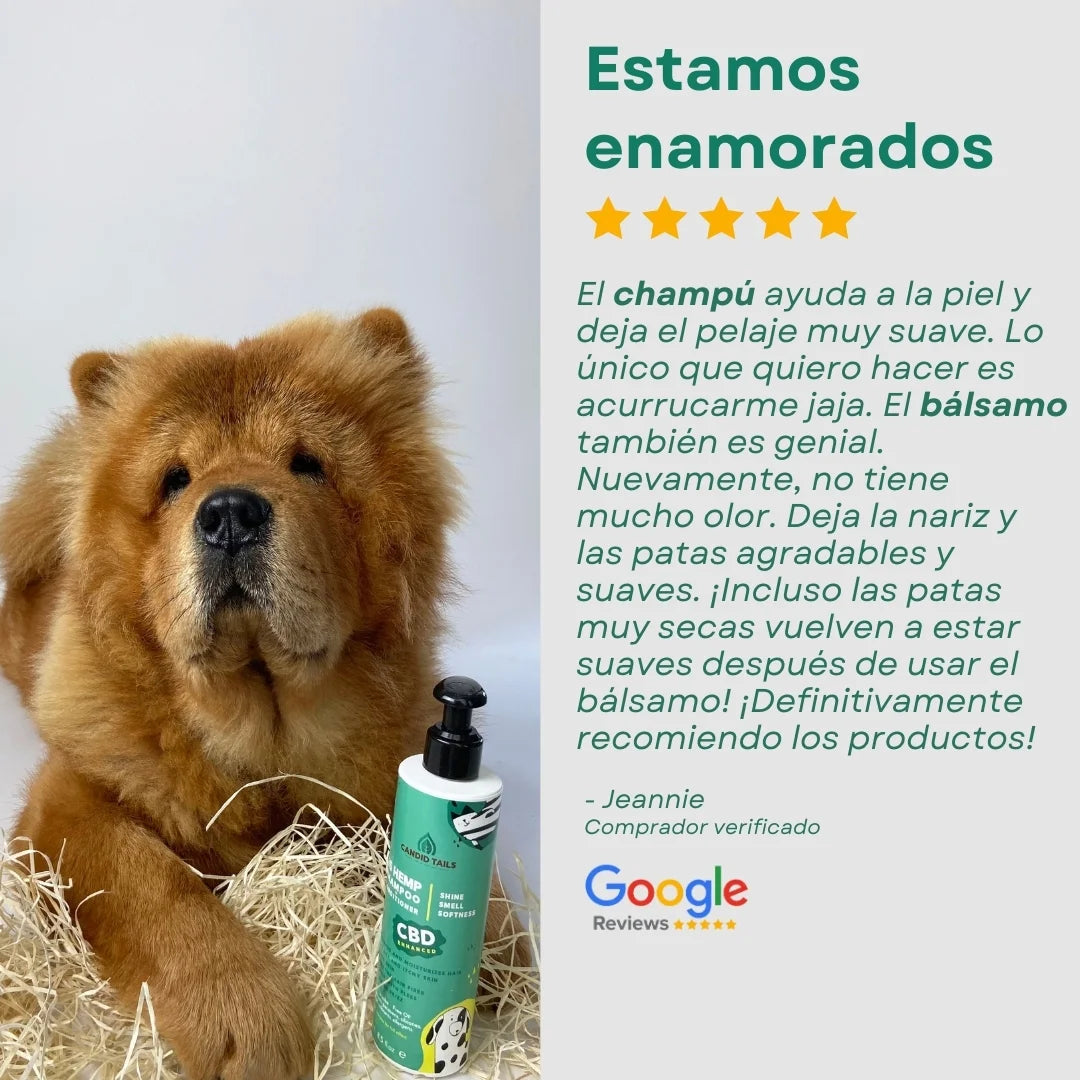 CANDID TAILS CHAMPÚ CON CDB Y CÁÑAMO PARA PERRO 250ml