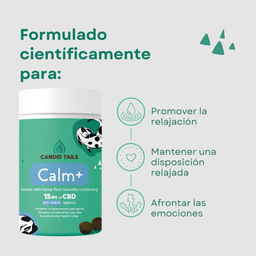 CANDID TAILS CALM SNACKS CON CBD Y CÁÑAMO PARA PERRO 150gr