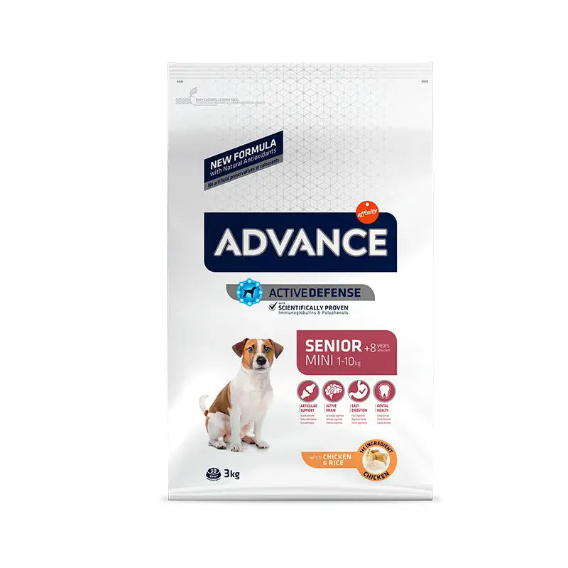 ADVANCE CANINE SENIOR MINI POLLO ARROZ 3KG