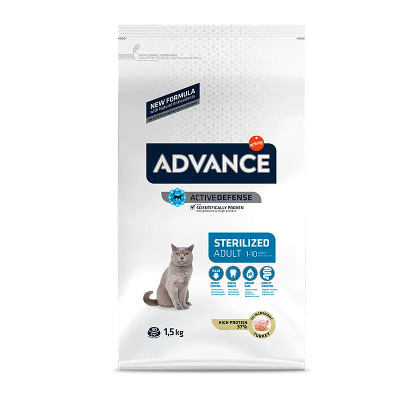 ADVANCE FELINE ADULT STERILIZED PAVO 1,5KG PV