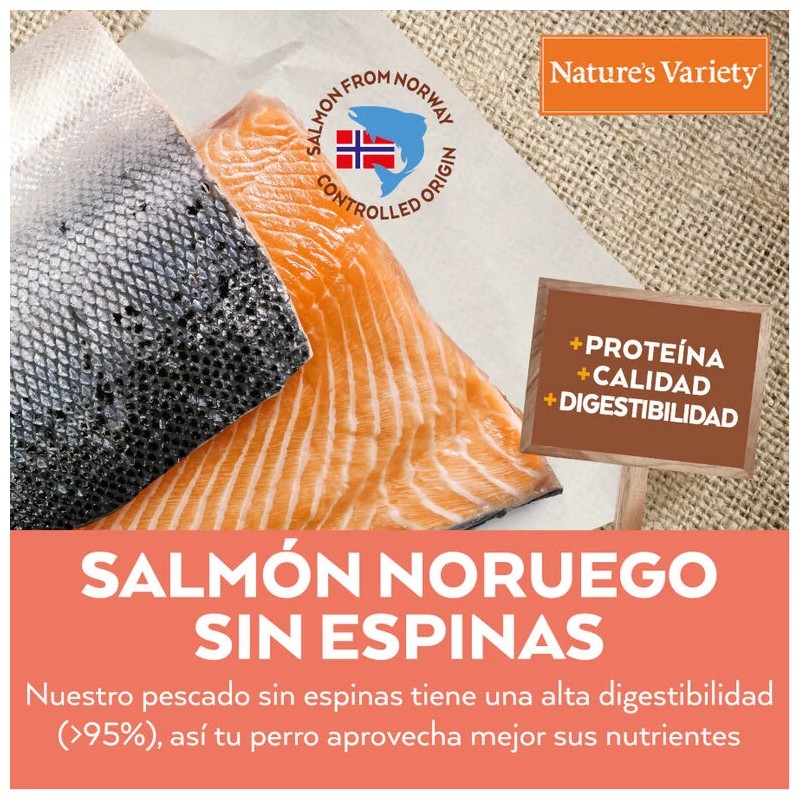 NATURE'S VARIETY DOG NO GRAIN PUPPY MEDIUM SALMON