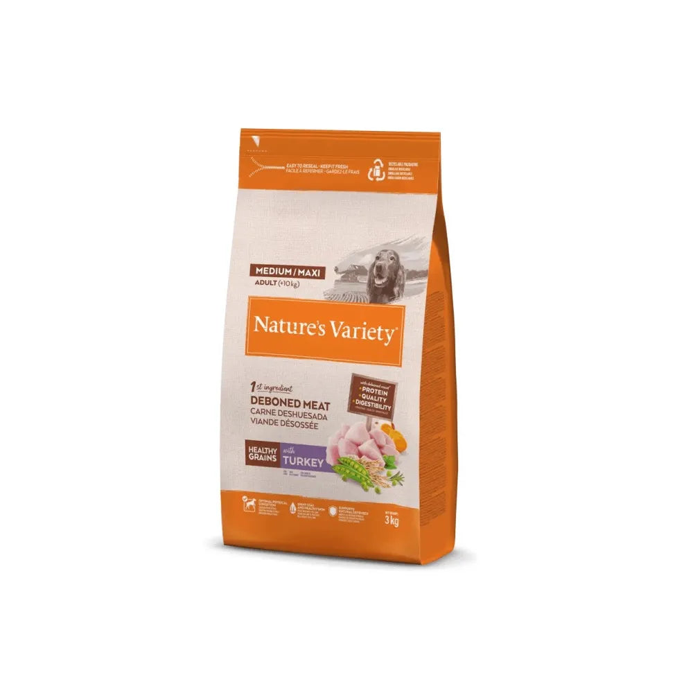 NATURE'S VARIETY DOG HEALTHY GRAIN MEDIUM ADULT PAVO
