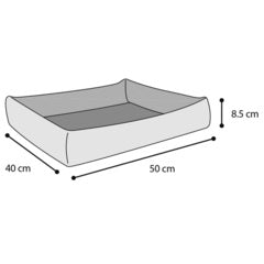 CAMA REFRESCANTE PARA PERRO FLAMINGO FRESK - AZUL GRIS