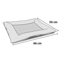 CAMA REFRESCANTE PARA PERRO FLAMINGO FRESK DROP - GRIS