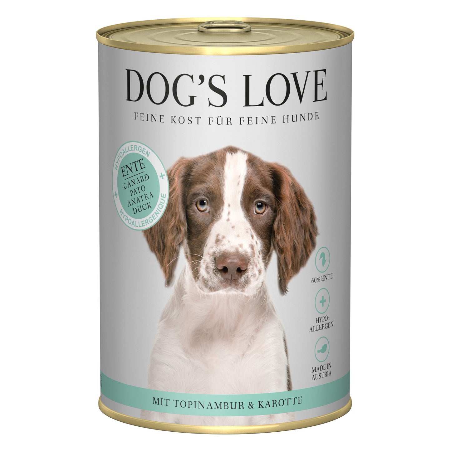 DOG'S LOVE ALIMENTO HÚMEDO PARA PERRO ADULTO - HIPOALERGÉNICO PATO