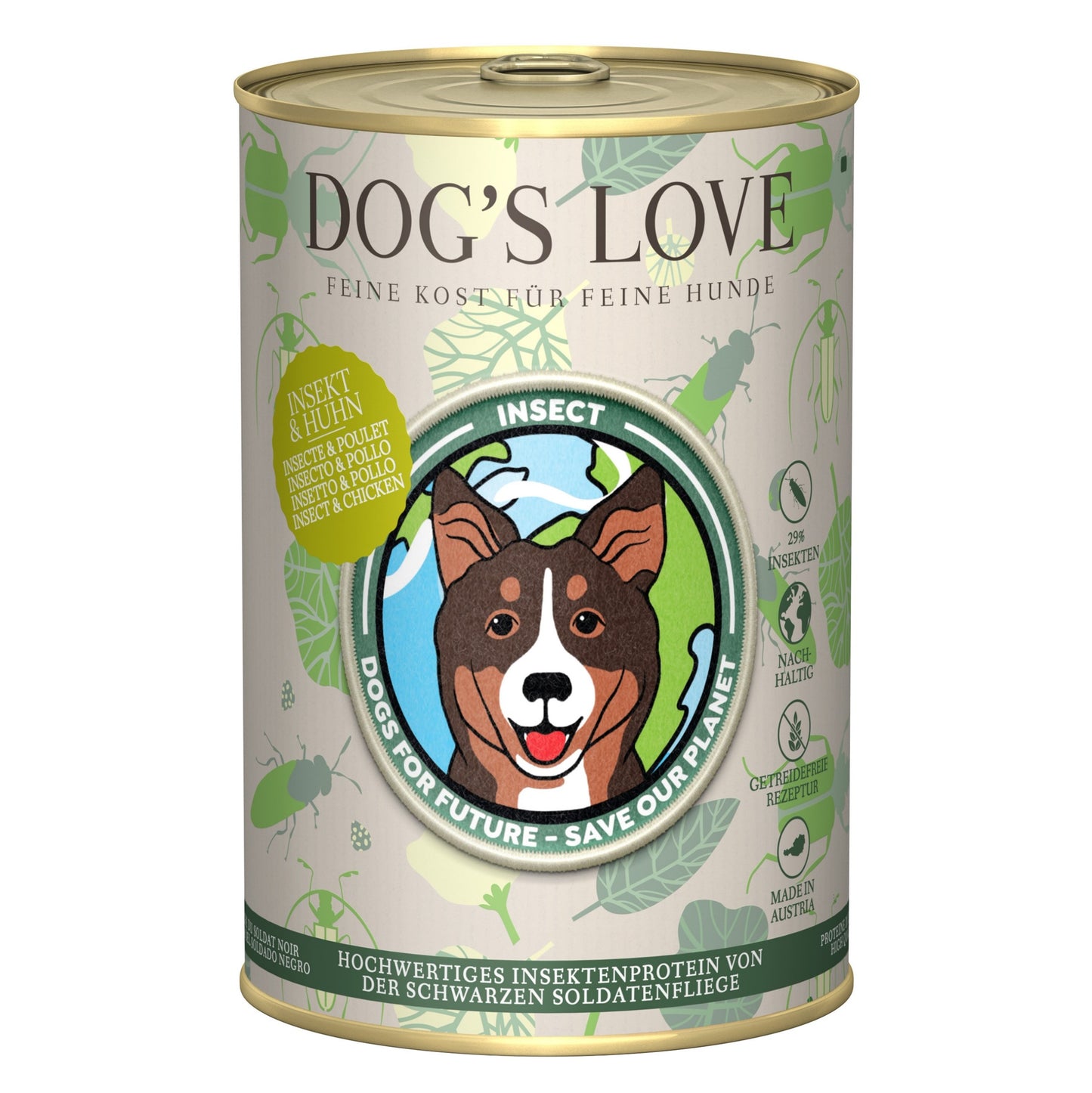 DOG'S LOVE ALIMENTO HÚMEDO PARA PERRO - INSECTO Y POLLO