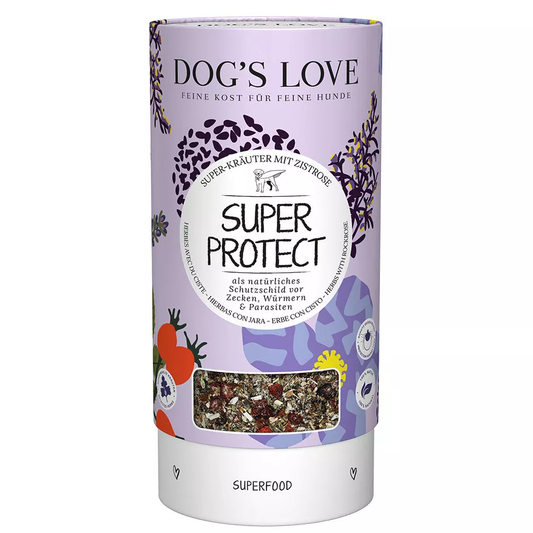 DOG'S LOVE - SUPER-PROTECT CONTRA GARRAPATAS, PULGAS Y GUSANOS 90G
