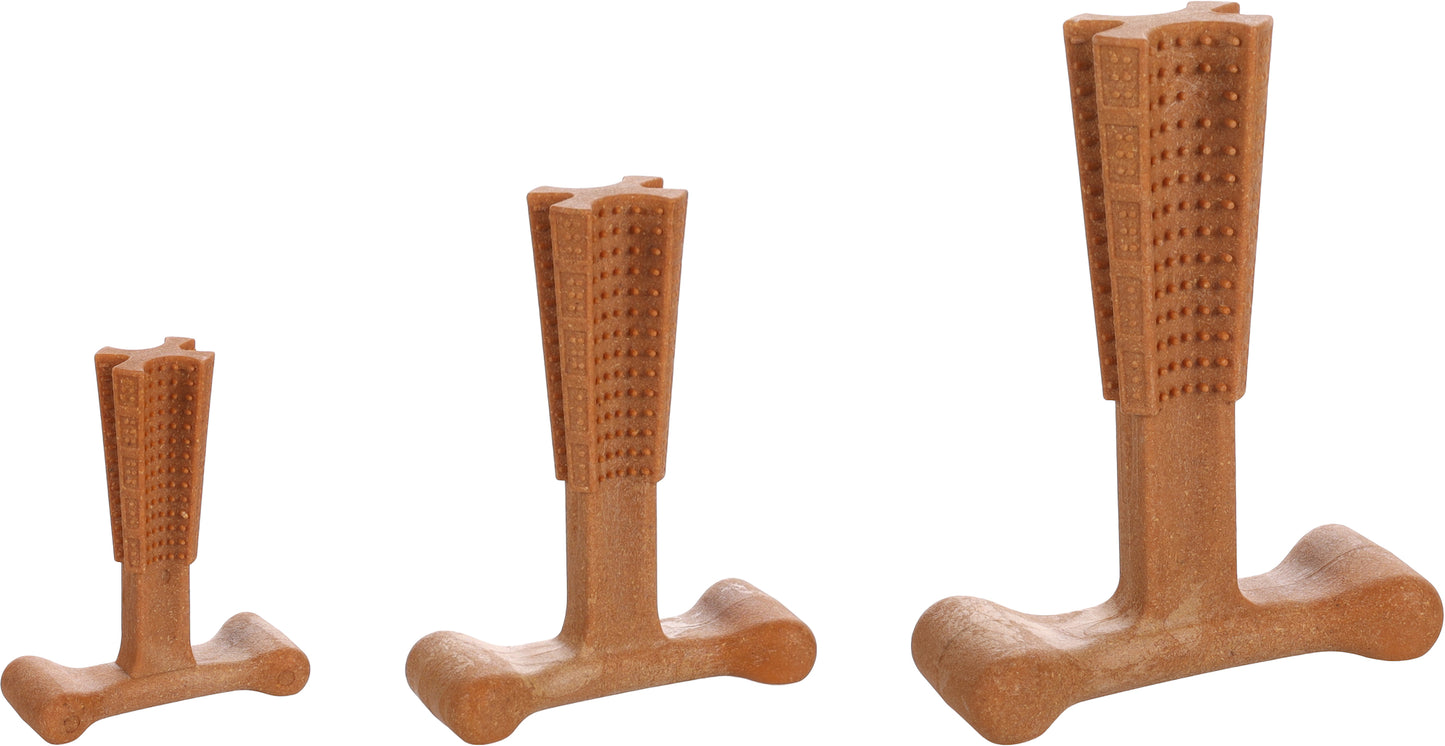 FLAMINGO JUGUETE PARA PERRO BAMBOO CON SABOR A TERNERA -NYLO-