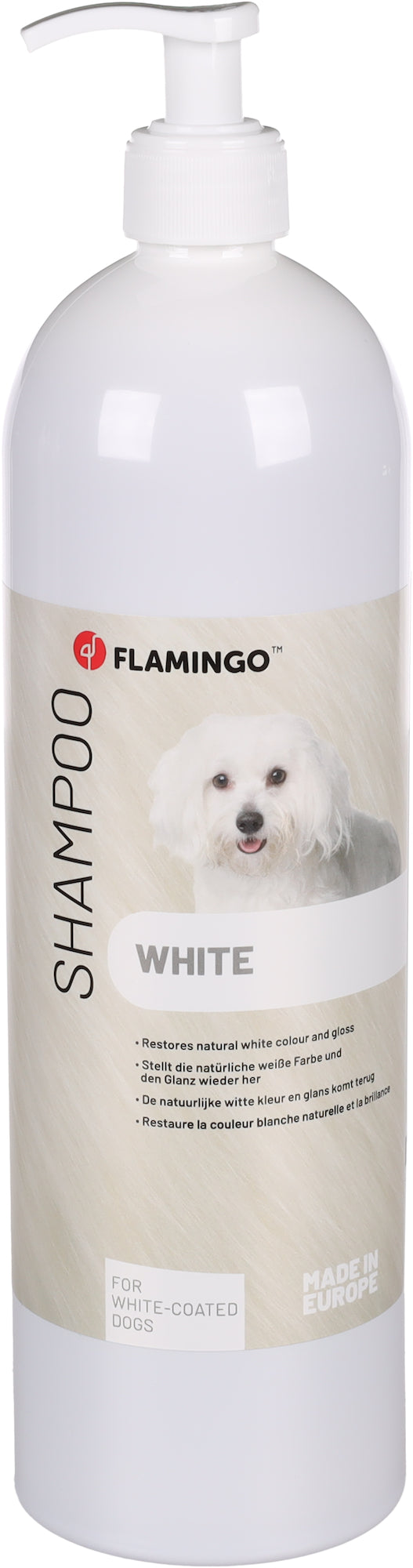 CHAMPÚ PARA PERRO DE PELO BLANCO FLAMINGO