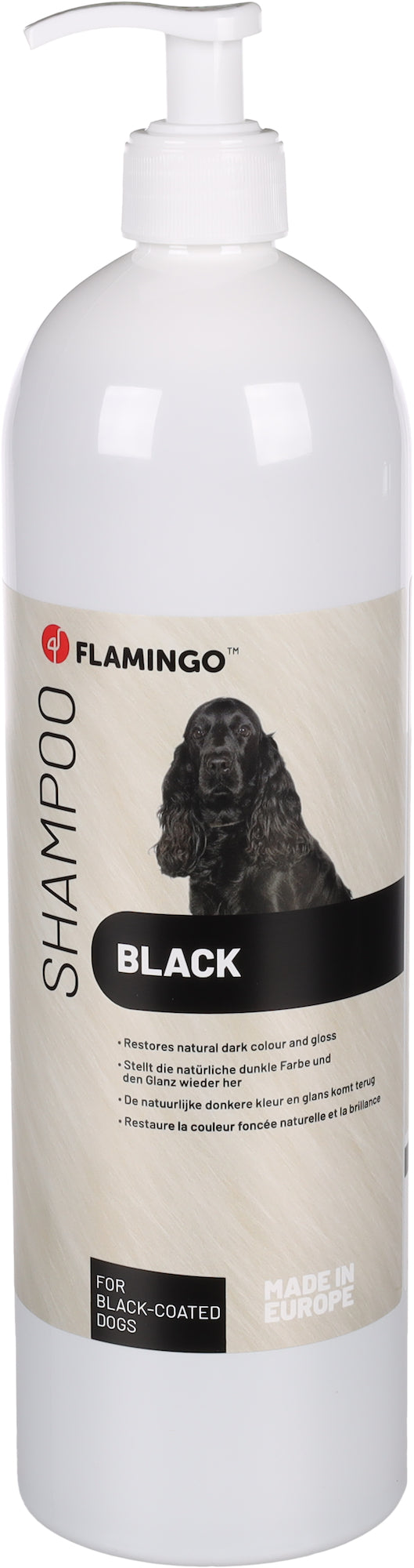 CHAMPÚ PARA PERRO DE PELO NEGRO FLAMINGO - 1L