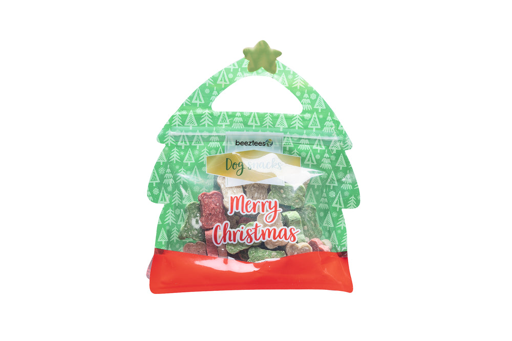BEEZTEES SNACKS NAVIDEÑOS PARA PERRO HUESOS SURTIDOS - 160GR