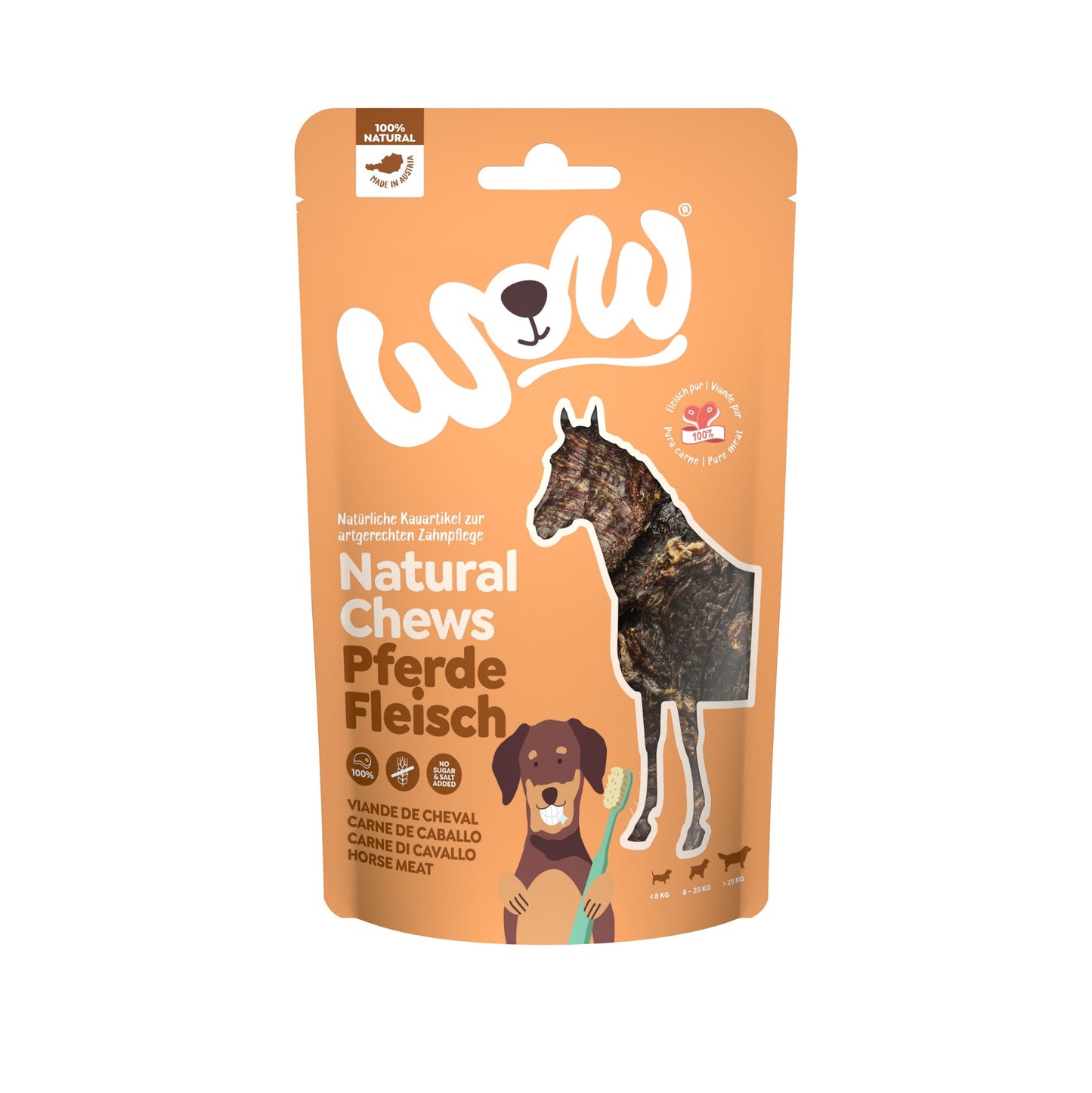 WOW SNACK NATURAL FILETE DE CABALLO SECO - 250G