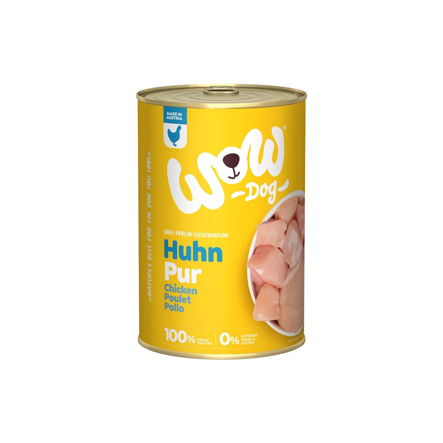 WOW ALIMENTO HÚMEDO DE POLLO PARA PERRO - PURO
