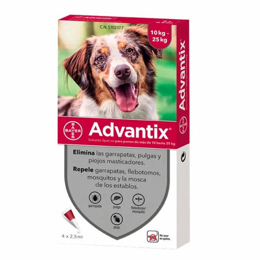 Advantix Solucion Spot-on Para Perros de mas de 10 Hasta 25 kg