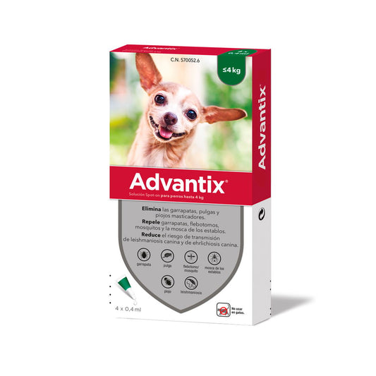 Advantix Solucion Spot-on Para Perros Hasta 4 kg