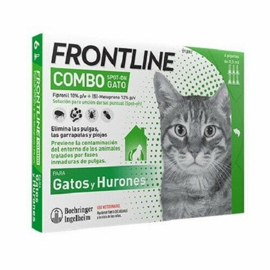 Frontline Combo Spot-on Gato, Caja con 3 Pipetas de 0,5 ml (1 Blister )