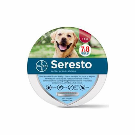 Seresto Collar 4,50 G+2,03 g Para Perros > 8 kg, Caja con 1 Bolsa con 1 Collar de 70 cm