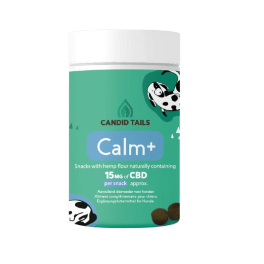 CANDID TAILS CALM SNACKS CON CBD Y CÁÑAMO PARA PERRO 150gr