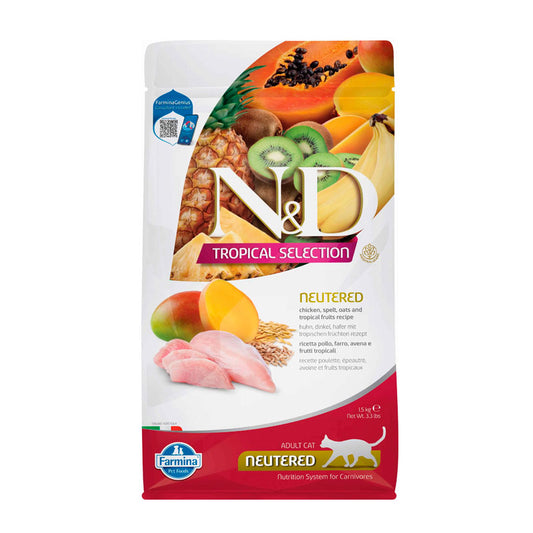 FARMINA ND CAT TROPICAL SELECTION POLLO 10KG