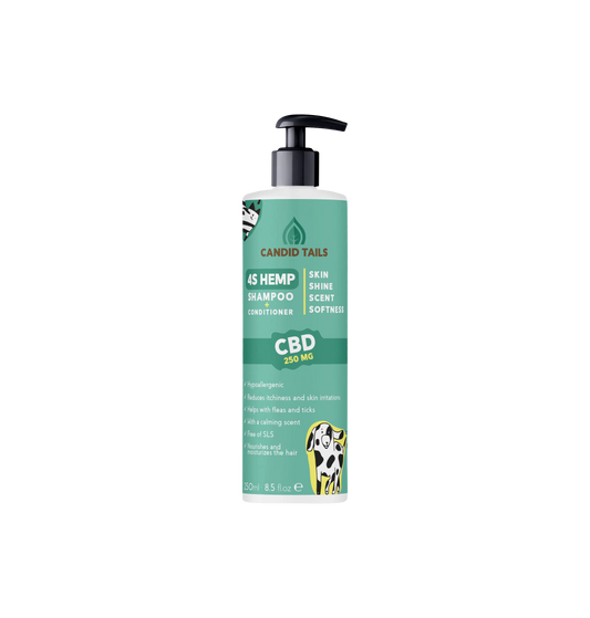 CANDID TAILS CHAMPÚ CON CDB Y CÁÑAMO PARA PERRO 250ml