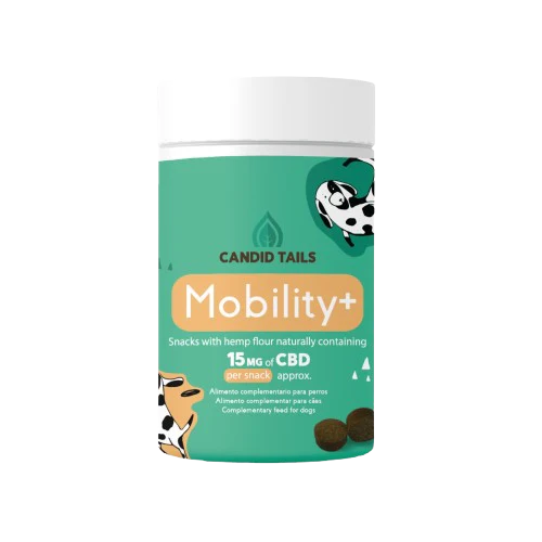 CANDID TAILS MOBILITY SNACKS CON CBD Y CÁÑAMO PARA PERRO 150gr