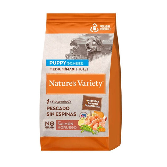 NATURE'S VARIETY DOG NO GRAIN PUPPY MEDIUM SALMON