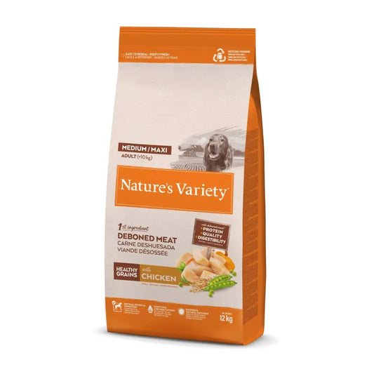 NATURE'S VARIETY HG ADULT MED/MAX POLLO