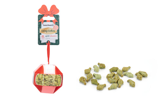 BEEZTEES GALLETAS DE SALMÓN NAVIDEÑAS PARA GATOS