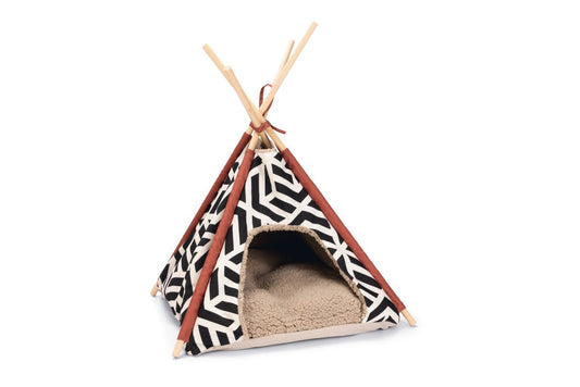 BEEZTEES TIPI PARA GATOS - VIGO NEGRO / BLANCO