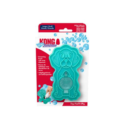KONG CEPILLO PARA PERRO ZOOMGROOM BURBUJAS
