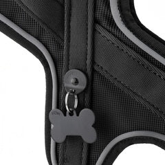 MYFAMILY MEMOPET DOG HARNESS - BLACK