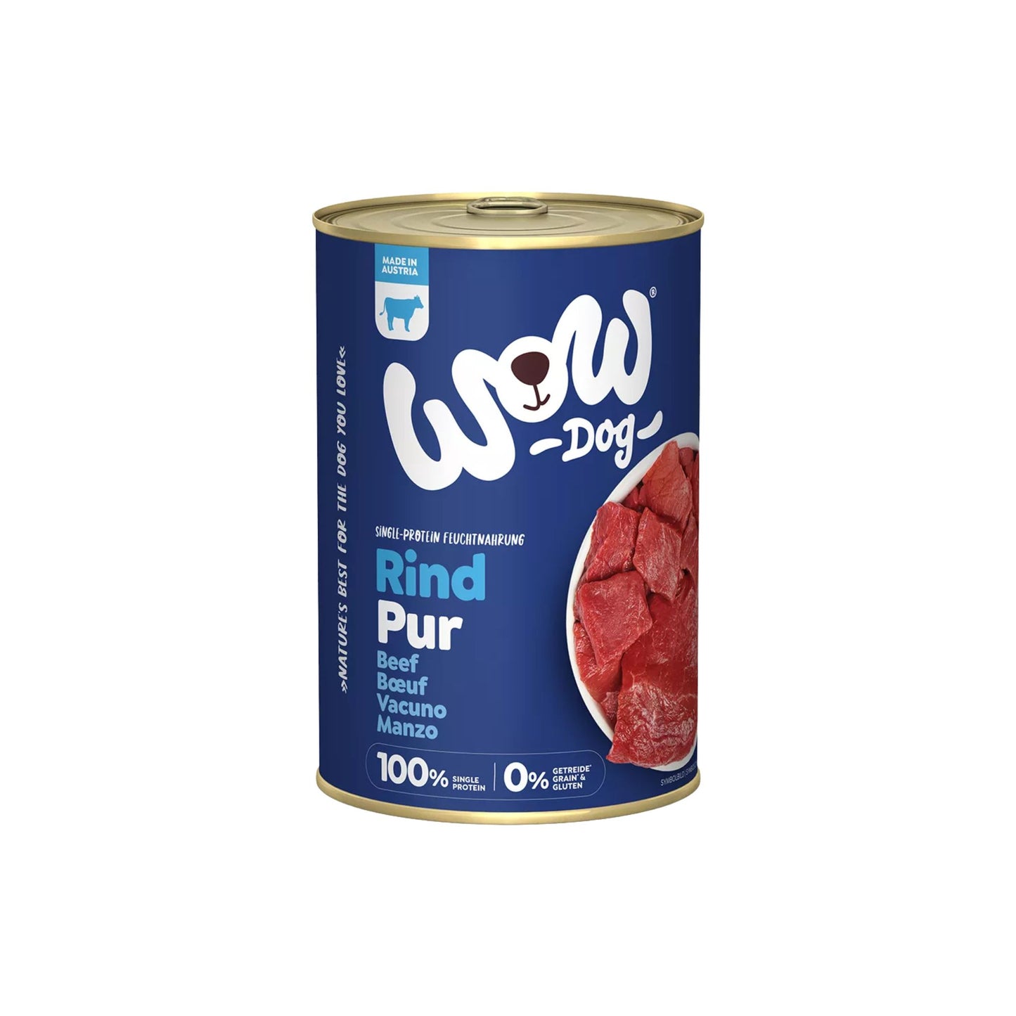 WOW ALIMENTO HÚMEDO DE VACUNO PARA PERRO - PURO
