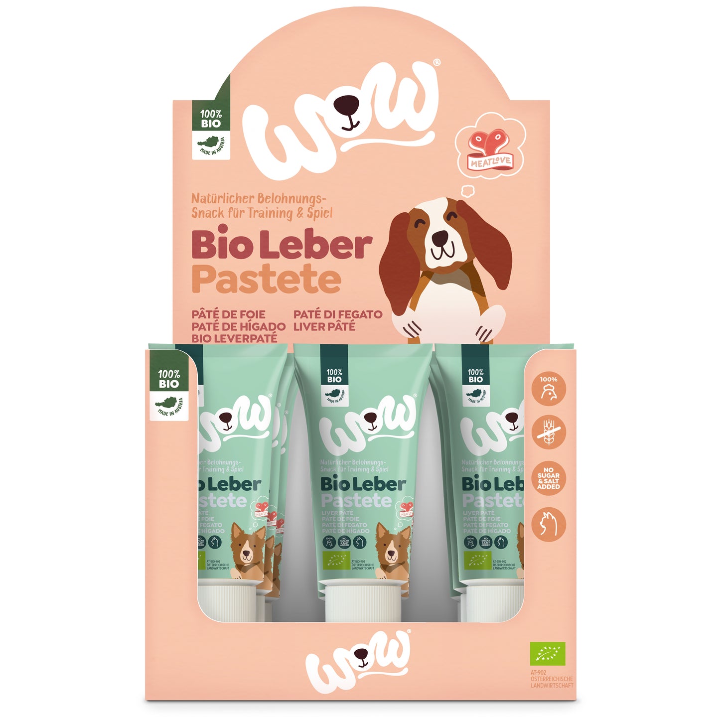 WOW PATÉ DE HÍGADO ECOLÓGICO PREMIUM - 80G